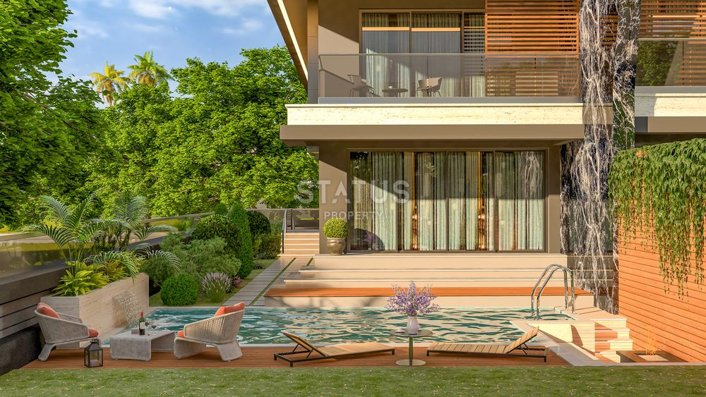 Двухэтажная шикарная вилла на этапе строительства 3+1 в Авсалларе, 385 м2 фото 5