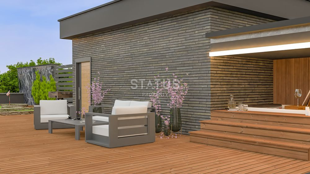 Двухэтажная шикарная вилла на этапе строительства 3+1 в Авсалларе, 385 м2 фото 15