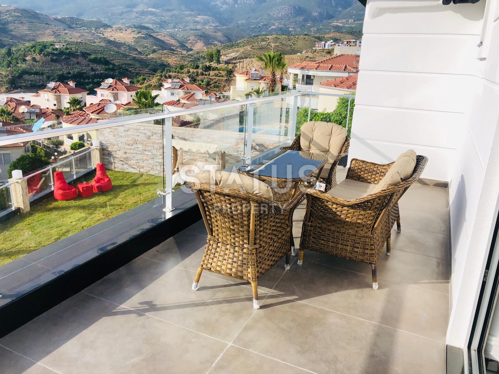 Шикарная вилла с потрясающими видами на могучие горы в Каргыджаке. 450 кв.м. фото 31