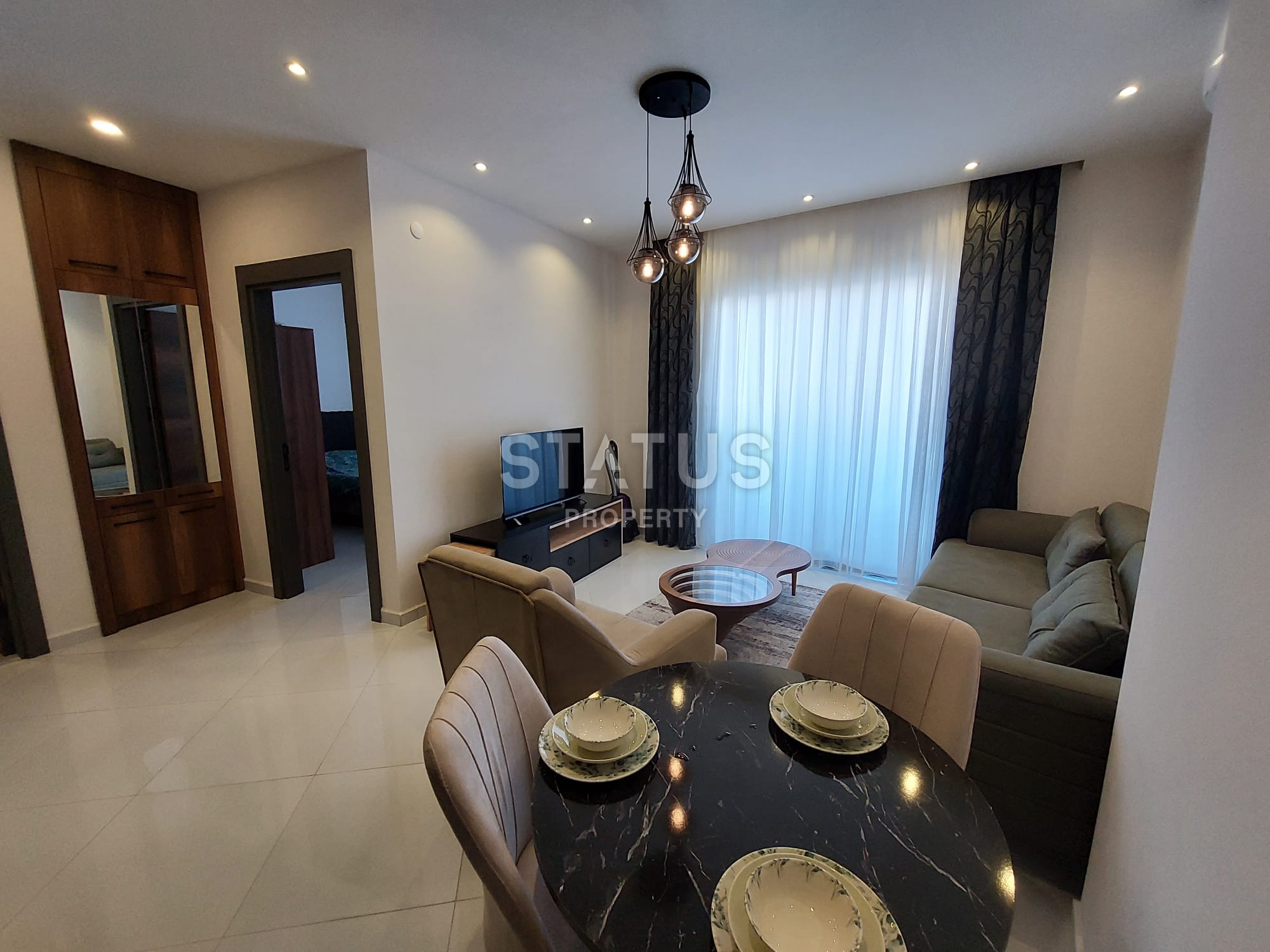 Апартаменты 1+1 в жилом комплексе отельного типа в Махмутларе, 55 м2. фото 7