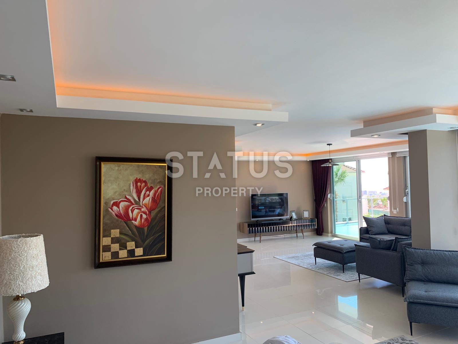 Шикарная вилла с потрясающими видами на могучие горы в Каргыджаке. 450 кв.м. фото 48