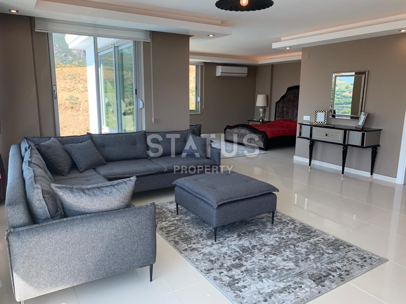 Шикарная вилла с потрясающими видами на могучие горы в Каргыджаке. 450 кв.м. фото 50