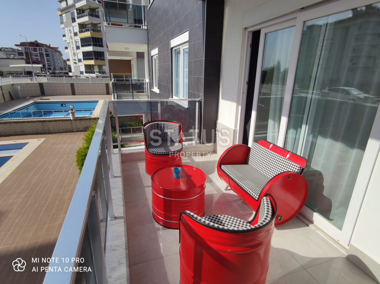 Яркие апартаменты с садом в первой береговой линии в Кестеле. 110м2 фото 14