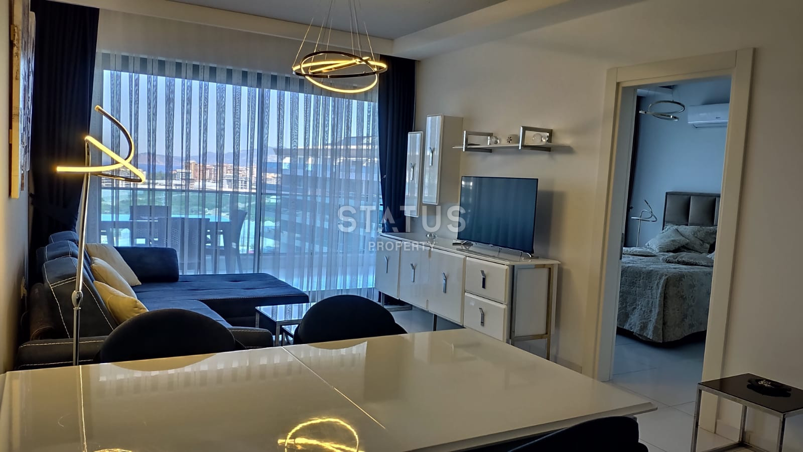 Панорамные апартаменты 1+1 в ЖК премиум класса в Каргыджаке, 65м2 фото 5