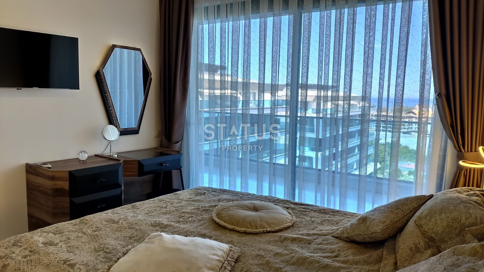 Панорамные апартаменты 1+1 в ЖК премиум класса в Каргыджаке, 65м2 фото 6