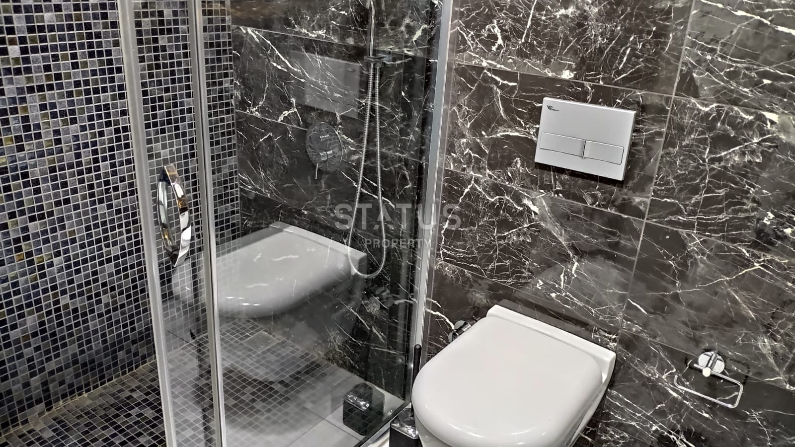 Панорамные апартаменты 1+1 в ЖК премиум класса в Каргыджаке, 65м2 фото 17