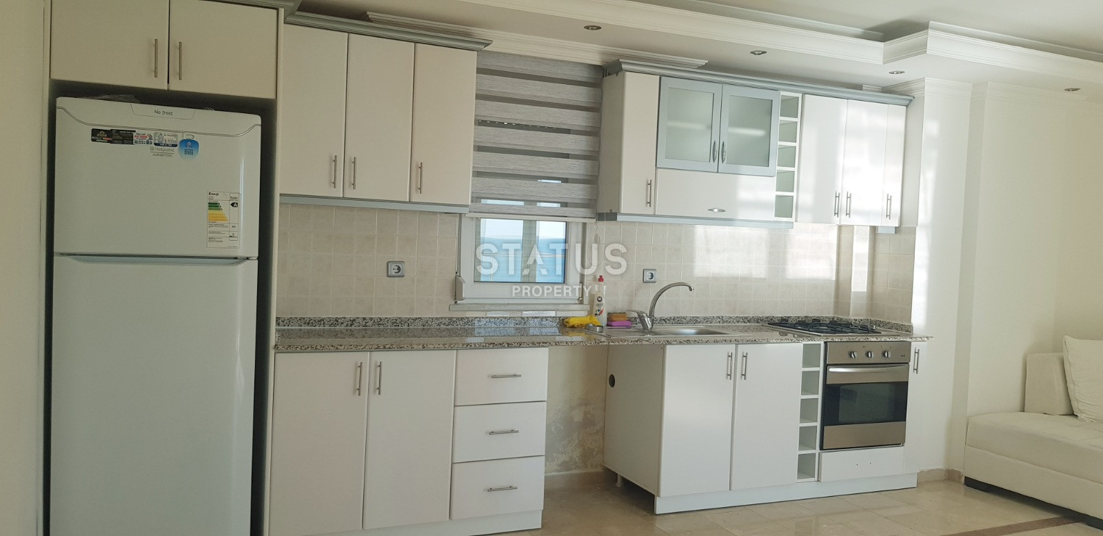 Three-room apartment with direct sea view in Tosmur. 115m2 фото 3