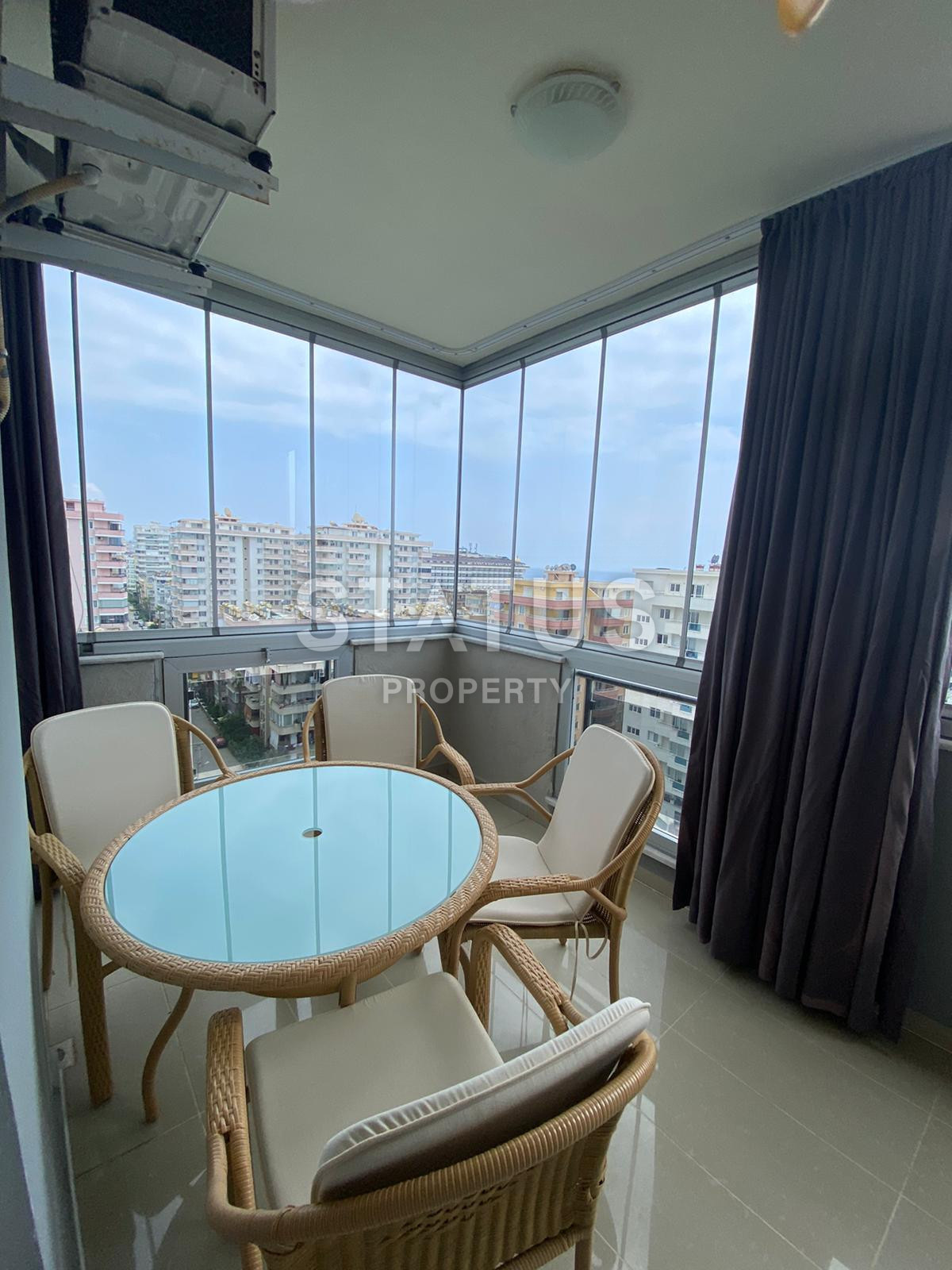 Трёхкомнатная меблированная квартира с видом на море в Махмутларе. 115м2 фото 12