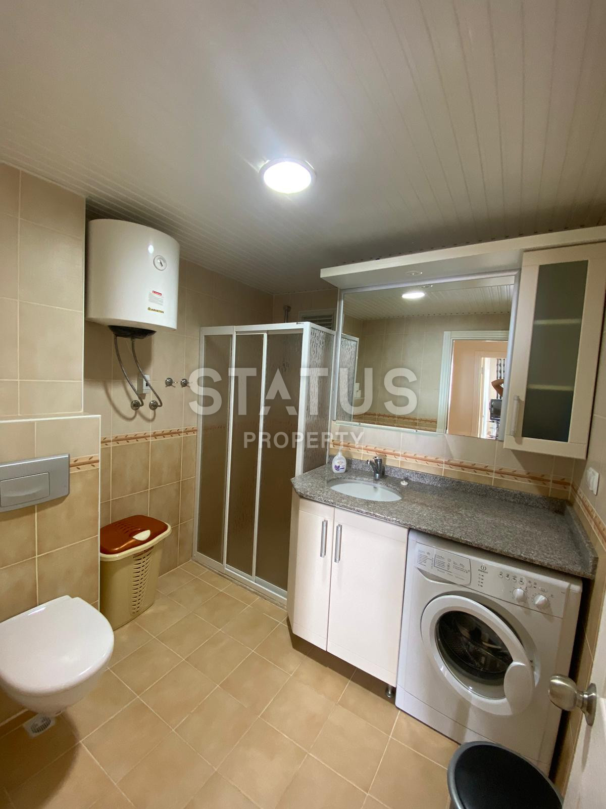 Трёхкомнатная меблированная квартира с видом на море в Махмутларе. 115м2 фото 15