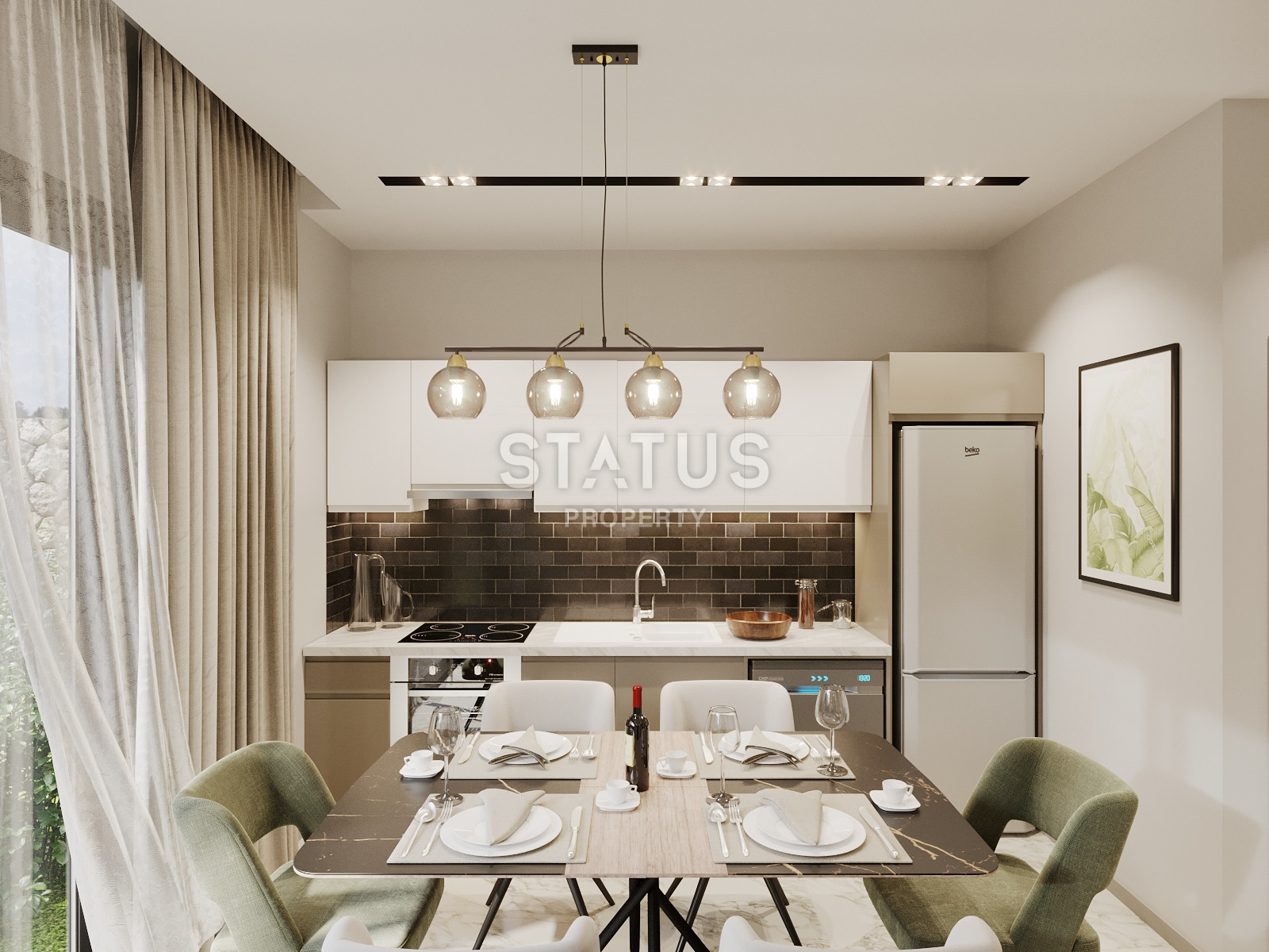 Новый масштабный проект в долевом строительстве в Каргыджаке. 50м2 – 214м2 фото 15