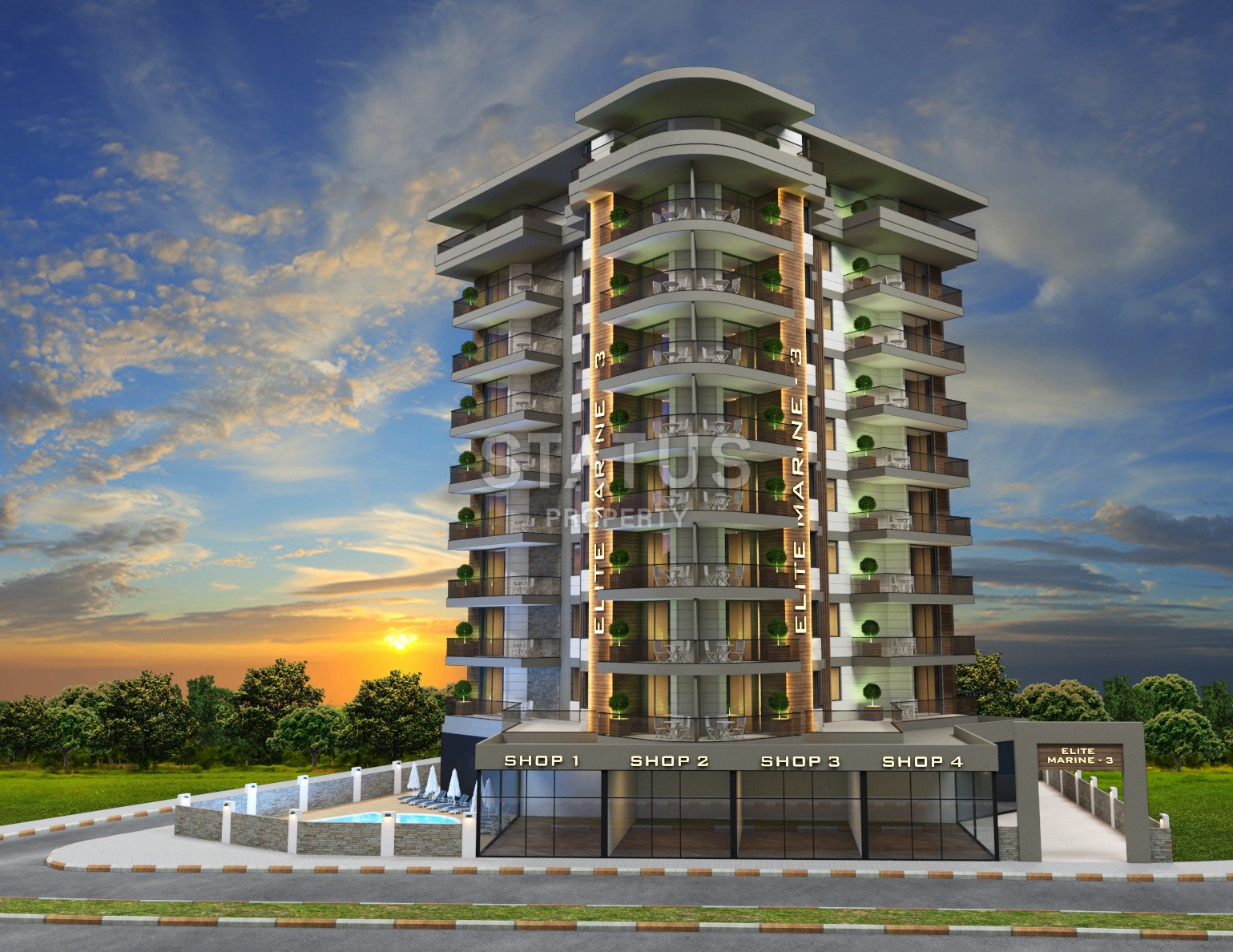 New offer in the center of Alanya Cleopatra beach. 43m2-170m2 фото 3