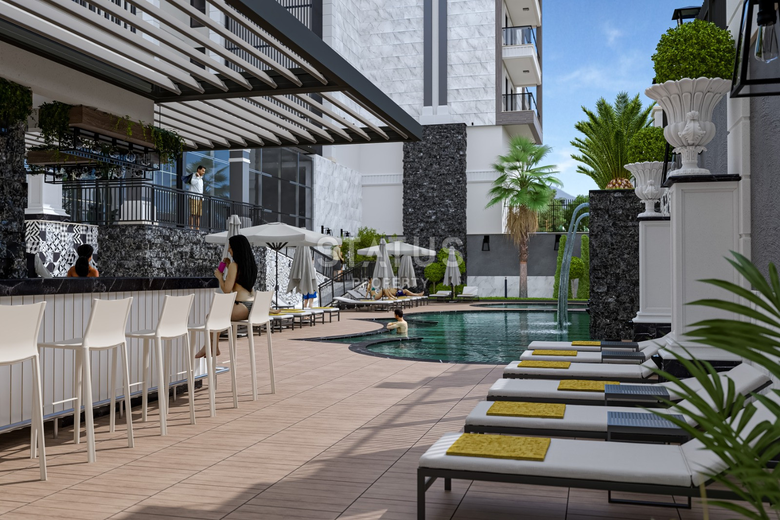 New investment project in Kargicak just 100m from the sea. 56m2 -147m2 фото 9