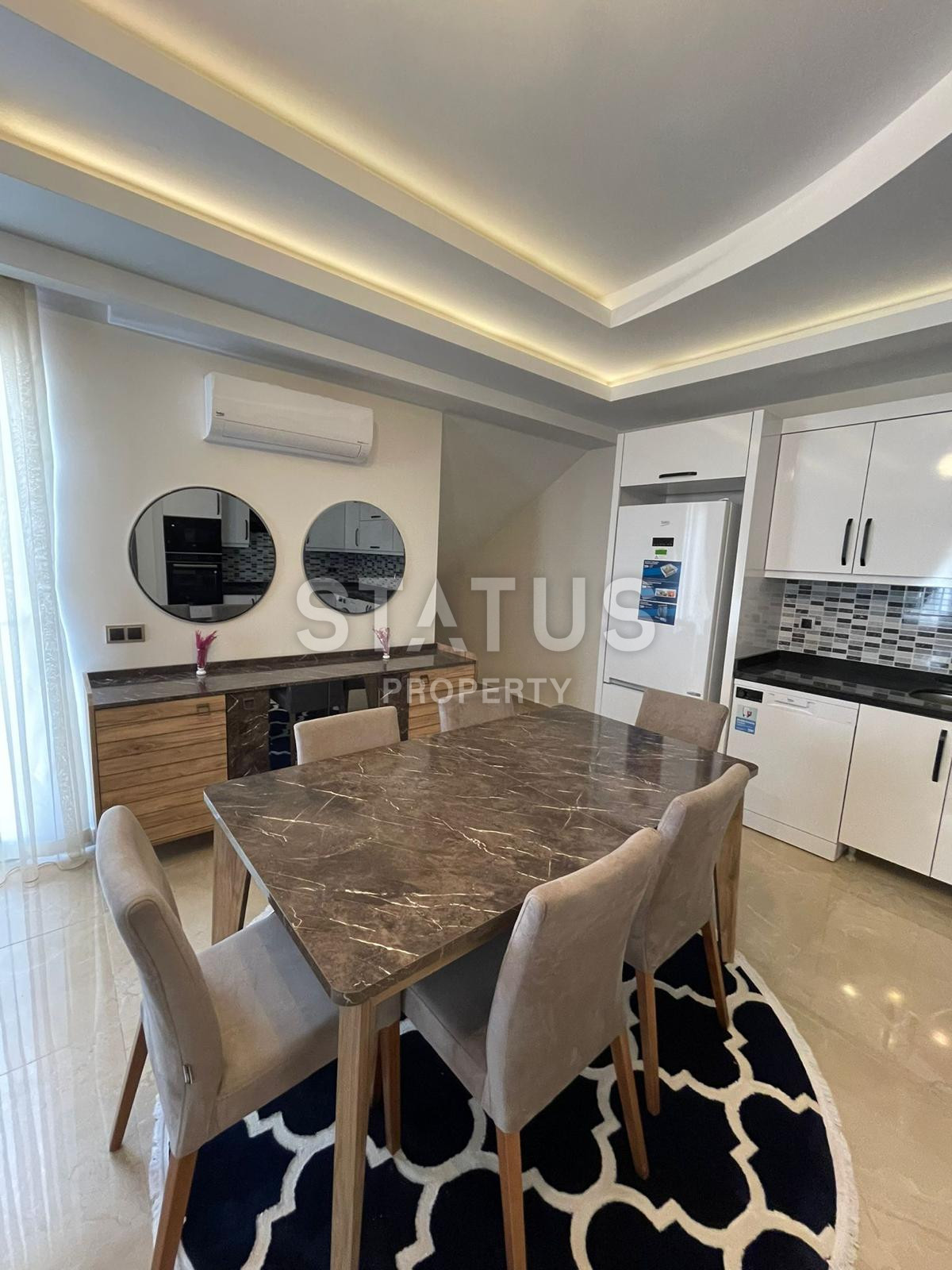 Spacious duplex 2+1 with luxury furniture and appliances in OBA. 160m2 фото 5