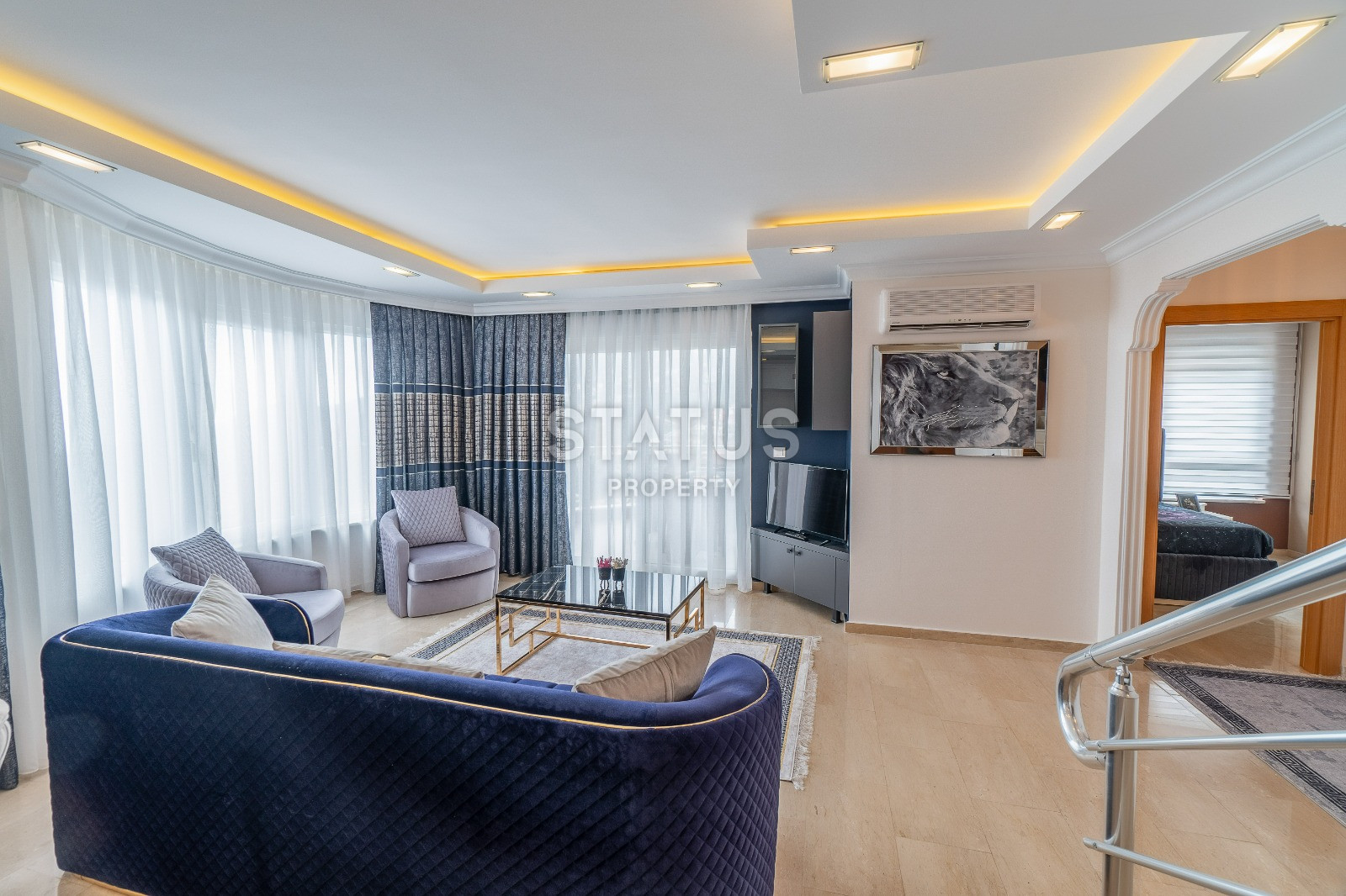 Luxurious apartments 3+1 in the villa village of Bektash, 175m2 фото 6