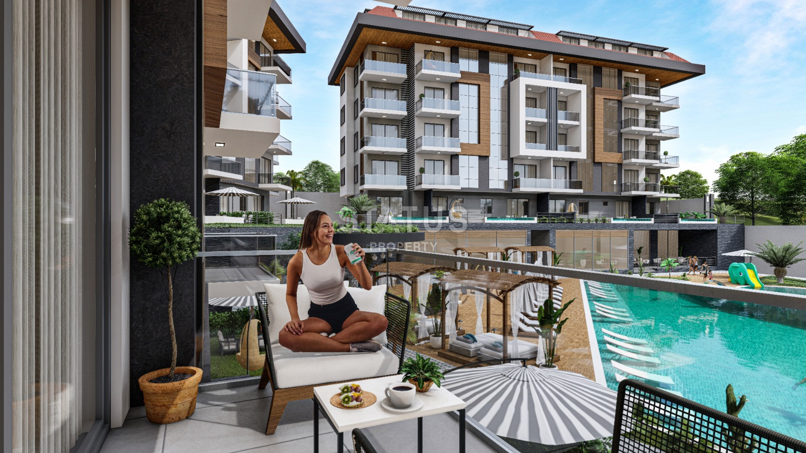 Шикарный дуплекс в шикарном проекте в Кестеле. 120м2 фото 9