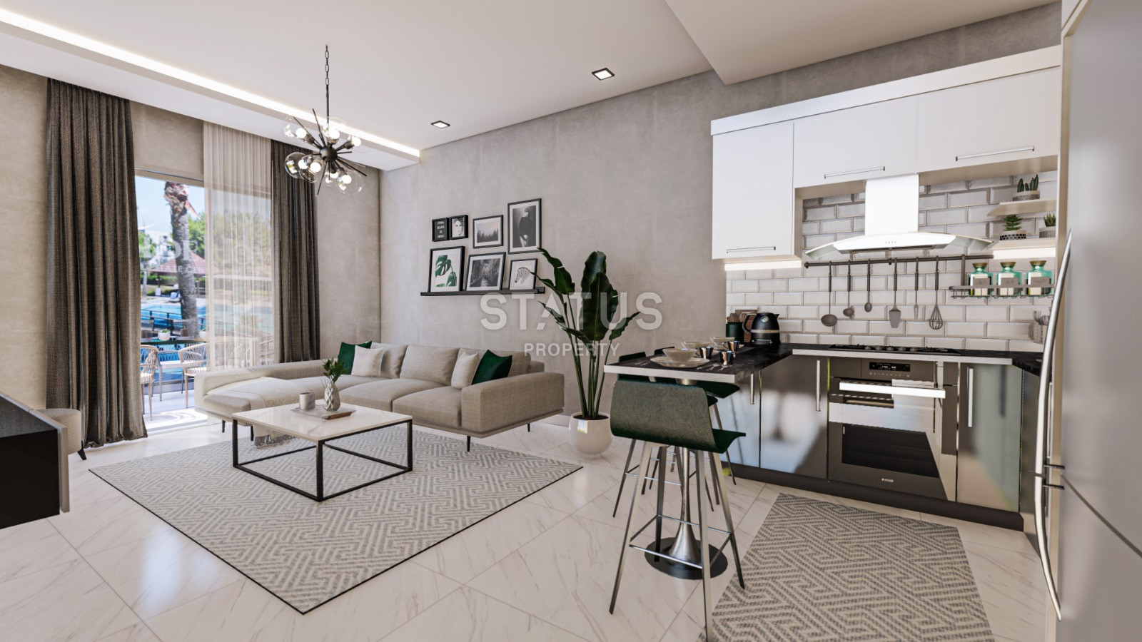 Шикарный дуплекс в шикарном проекте в Кестеле. 120м2 фото 20