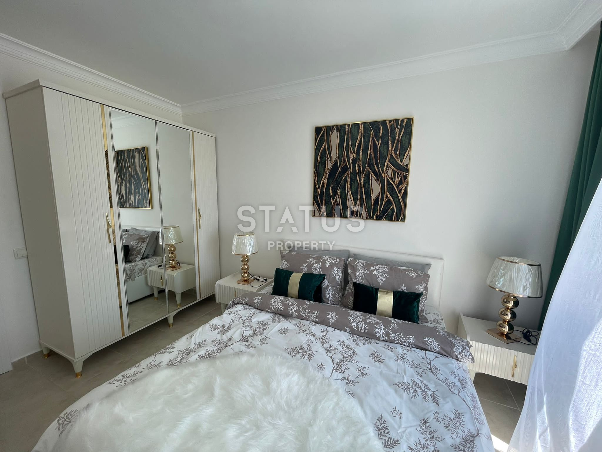 One bedroom apartment with partial sea view in Mahmutlar. 65m2 фото 12