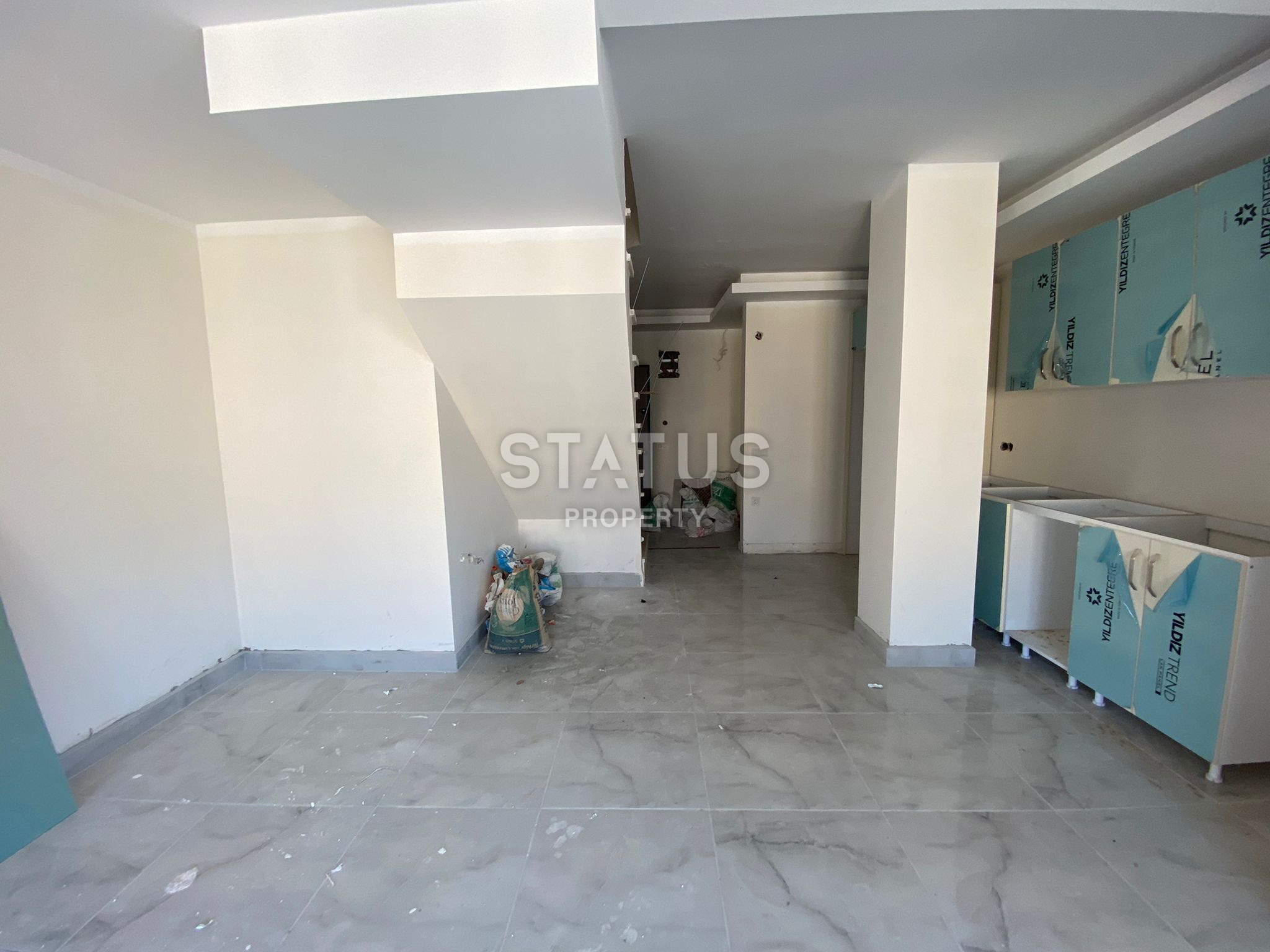 Дуплекс 2+1 с завораживающим видом на горы в центре Аланьи, 105м2 фото 4