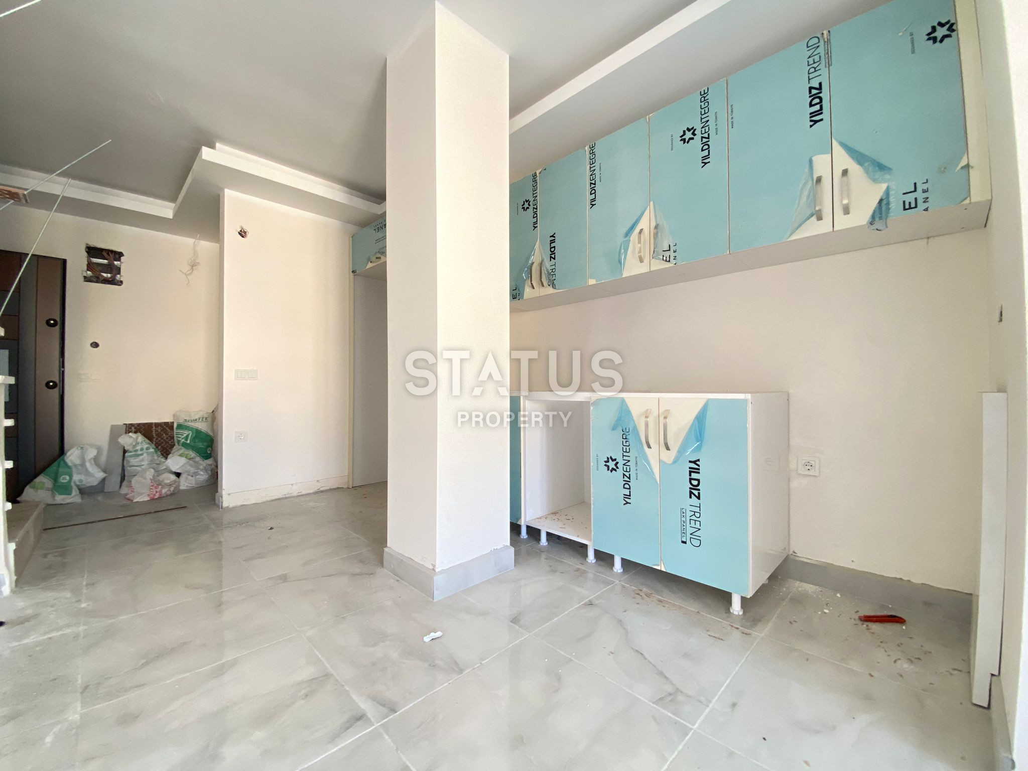 Дуплекс 2+1 с завораживающим видом на горы в центре Аланьи, 105м2 фото 6