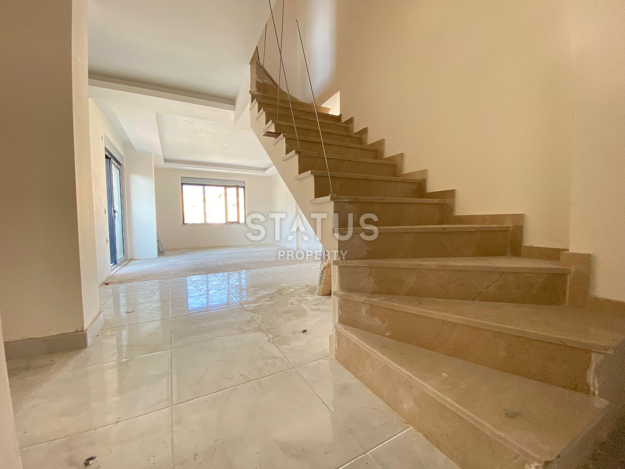 Дуплекс 2+1 с завораживающим видом на горы в центре Аланьи, 105м2 фото 13