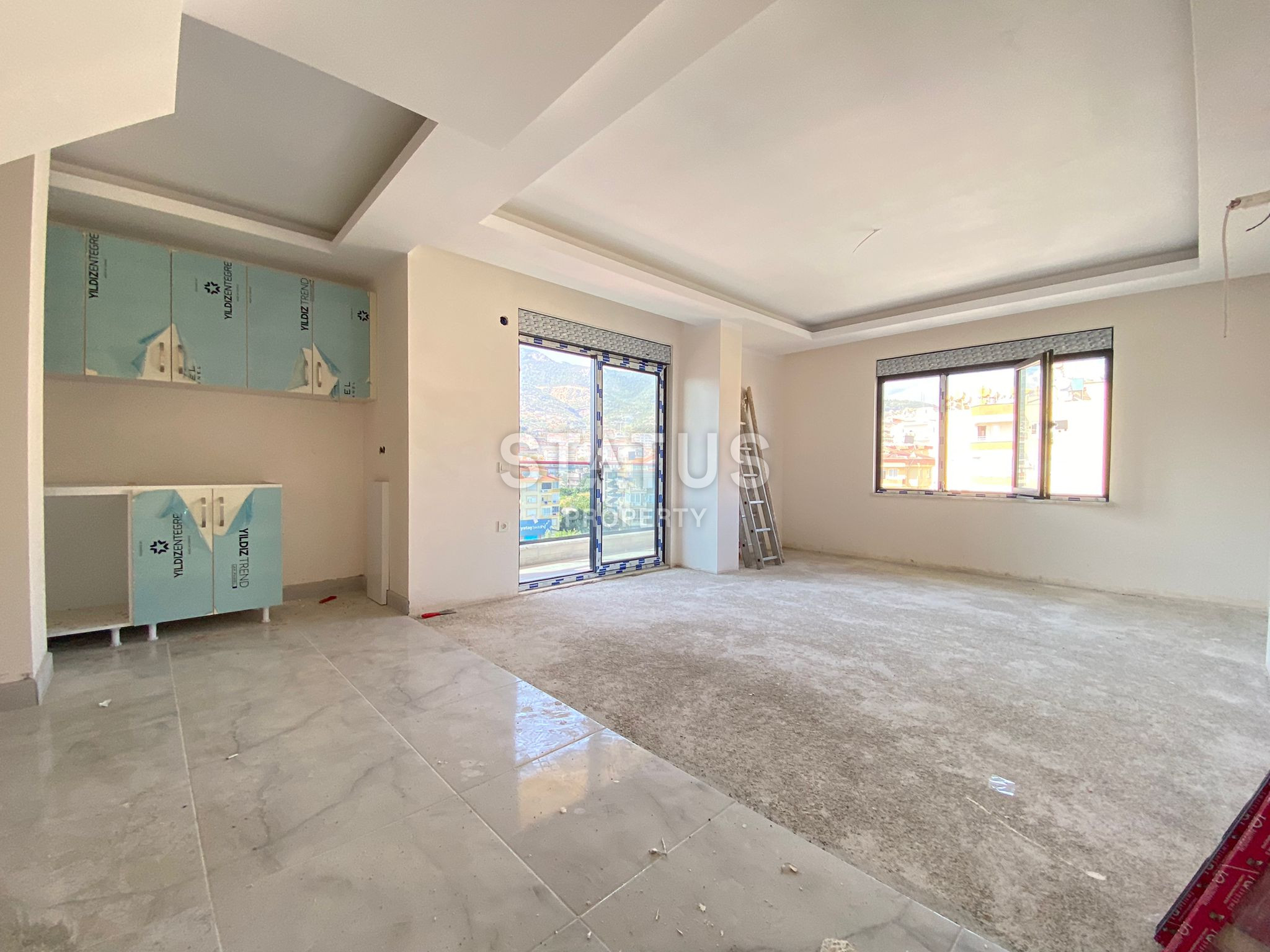 Дуплекс 2+1 с завораживающим видом на горы в центре Аланьи, 105м2 фото 15