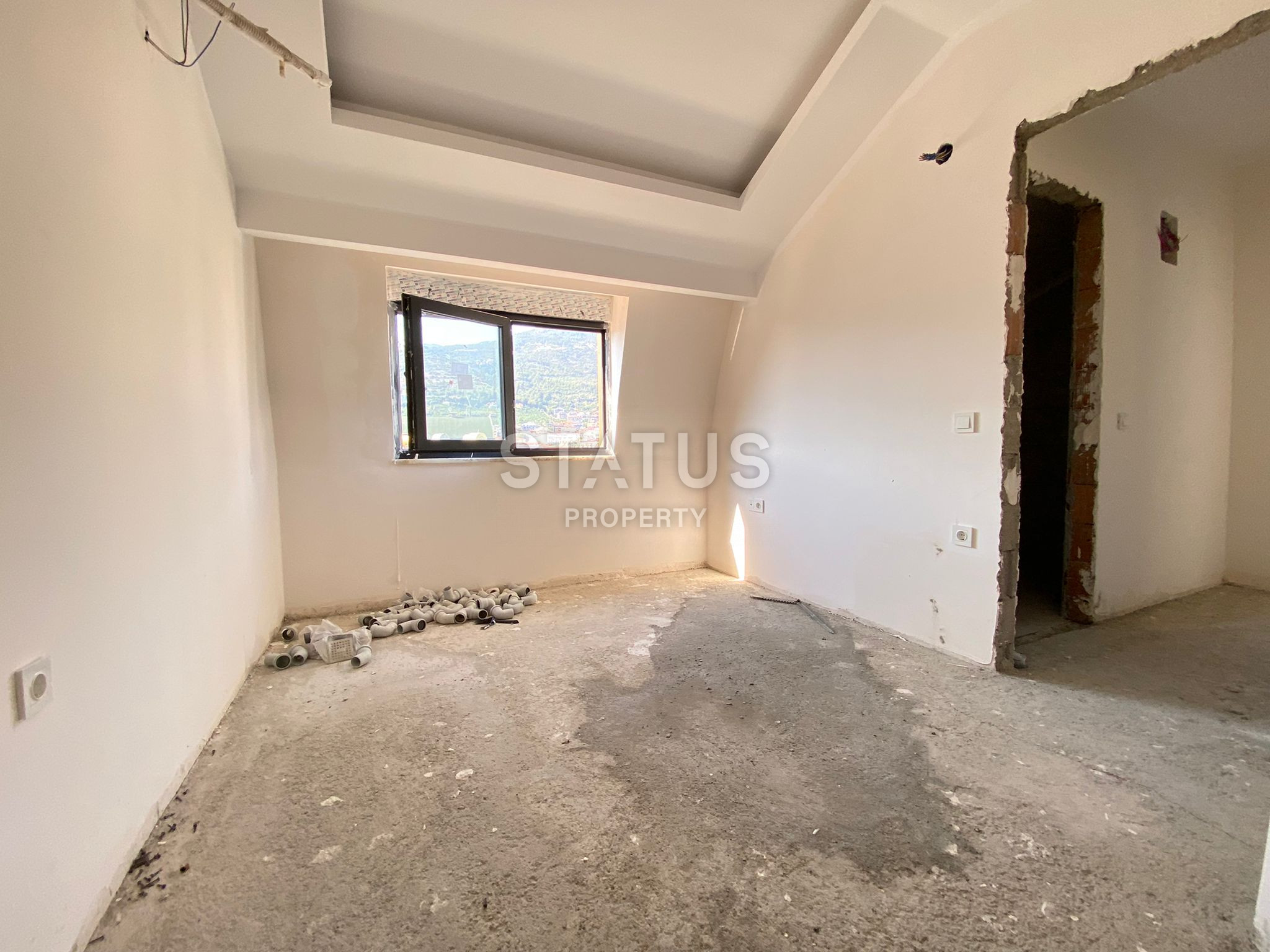 Дуплекс 2+1 с завораживающим видом на горы в центре Аланьи, 105м2 фото 19