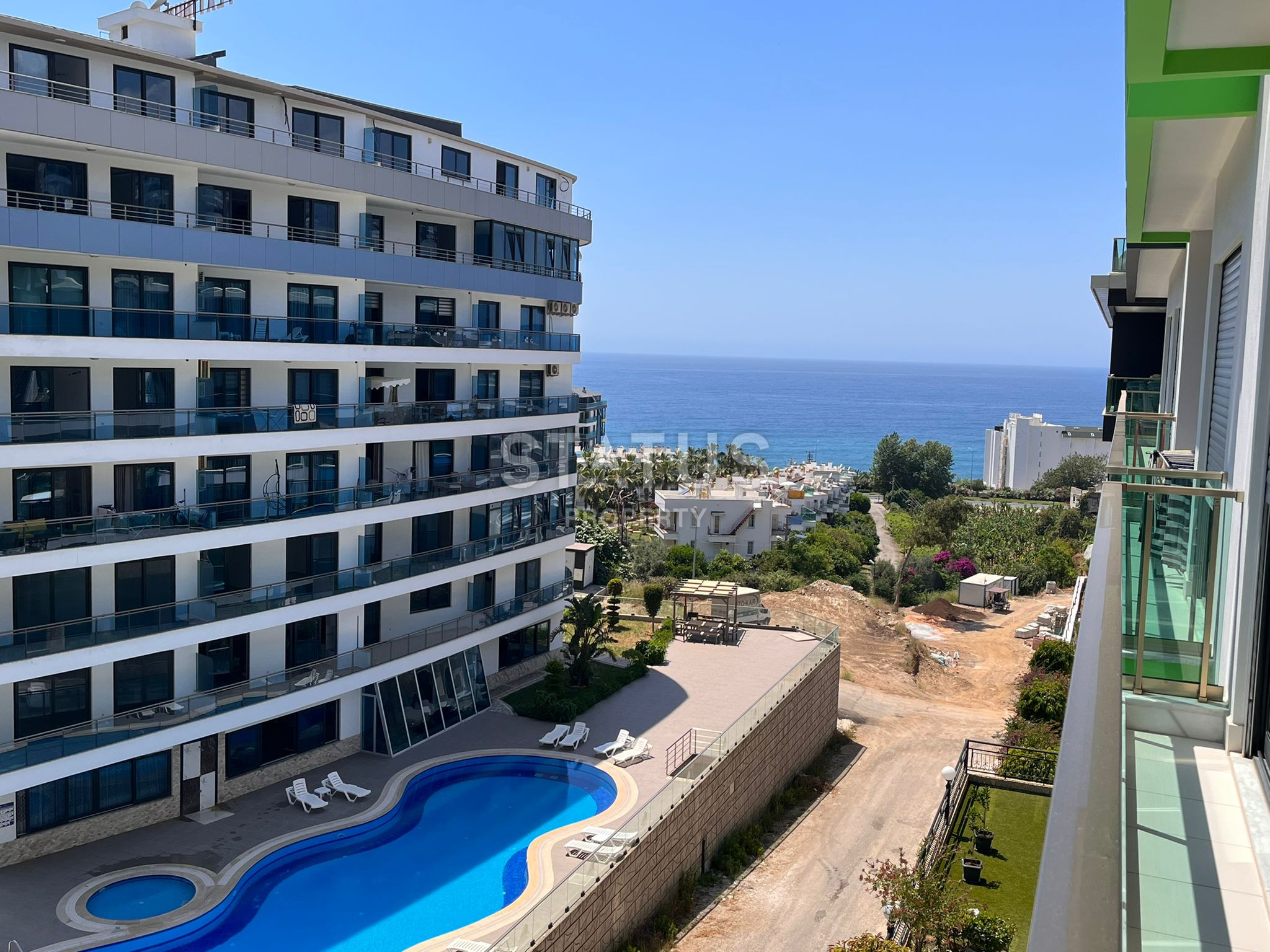 Cozy 1+1 apartment with sea view in Kargicak 70m2 фото 7