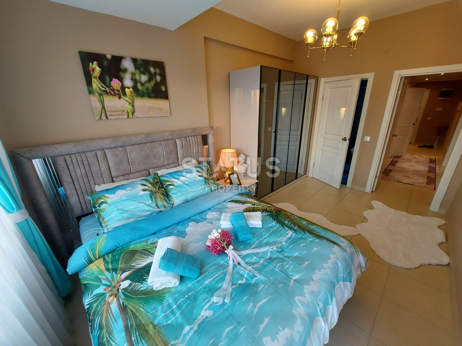 Меблированная квартира 2+1 с видом на море в районе Махмутлар, 110м2 фото 10