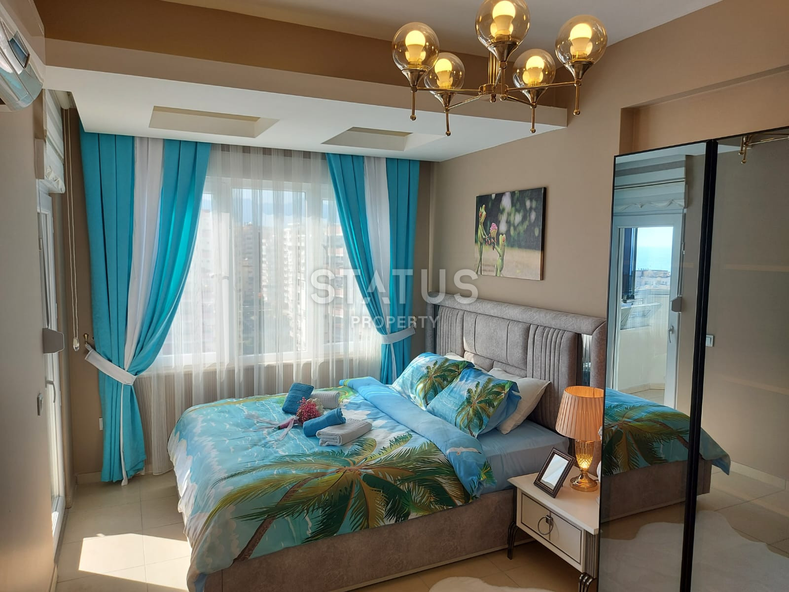 Меблированная квартира 2+1 с видом на море в районе Махмутлар, 110м2 фото 15