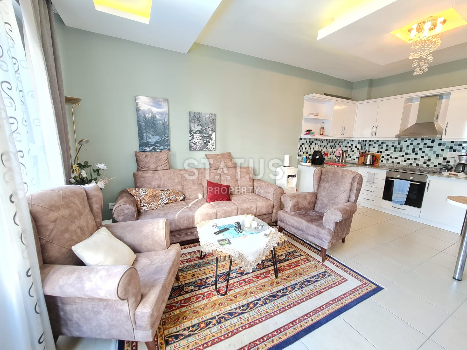 Трёхкомнатная квартира в 300м от моря, Махмутлар.115м2. фото 29