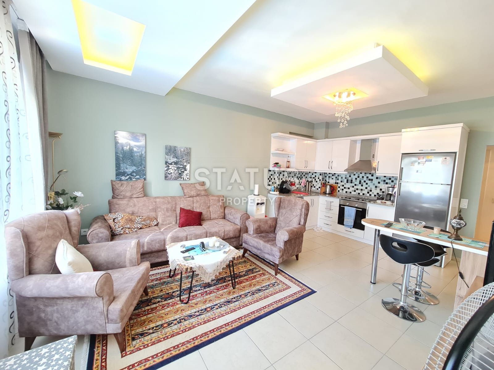 Трёхкомнатная квартира в 300м от моря, Махмутлар.115м2. фото 31