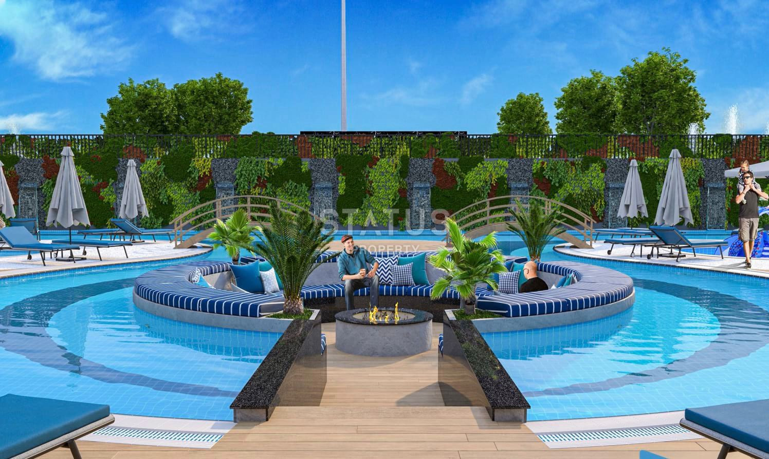 Premium class apartment in residential complex with luxury infrastructure in Kargicak. 62m2 фото 6