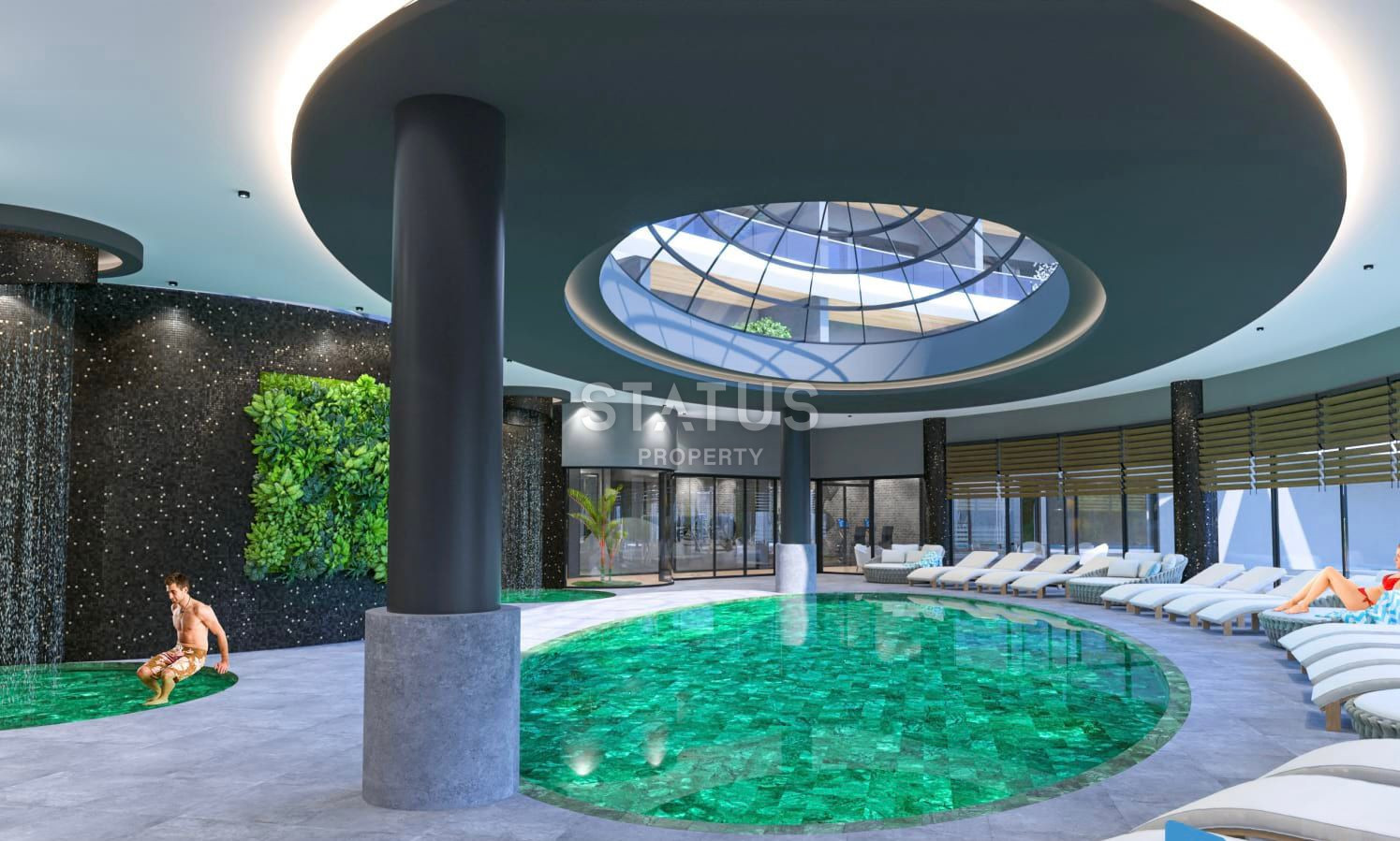 Premium class apartment in residential complex with luxury infrastructure in Kargicak. 62m2 фото 12