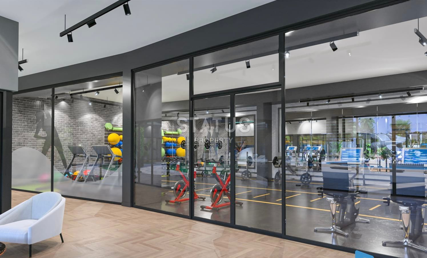 Premium class apartment in residential complex with luxury infrastructure in Kargicak. 62m2 фото 13