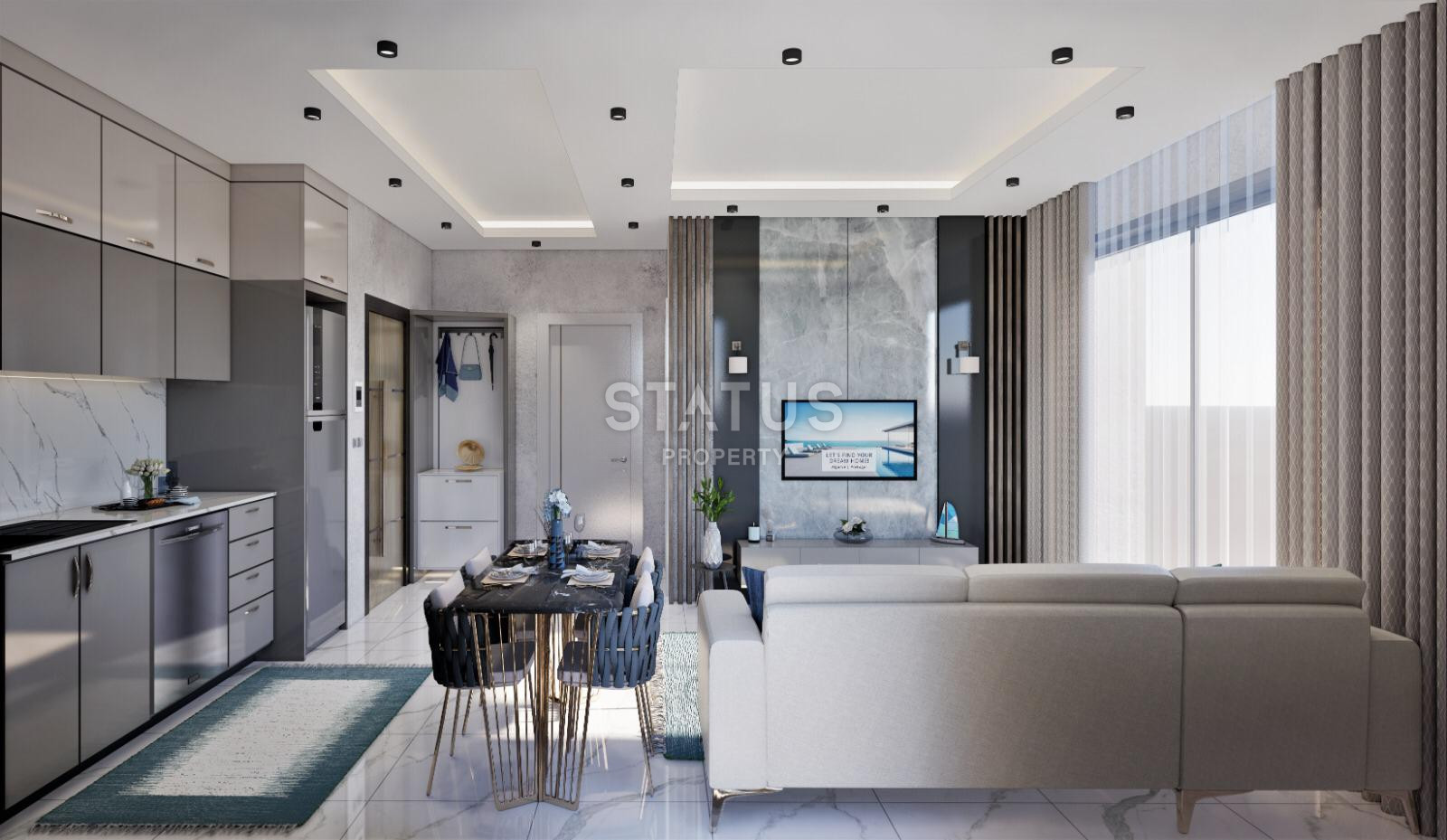 Последние квартиры в проекте долевого строительства с 0% рассрочкой в Авсаларе. 64м2 фото 28