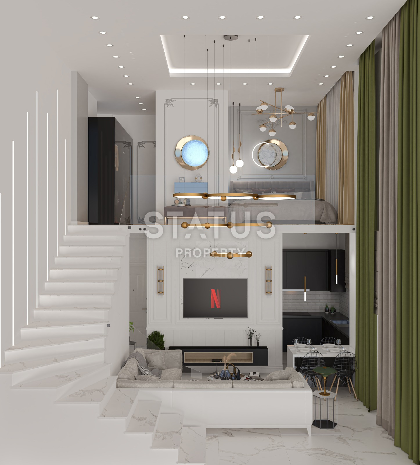 Проект долевого строительства в районе Авсаллар. 55м2 – 165м2 фото 14