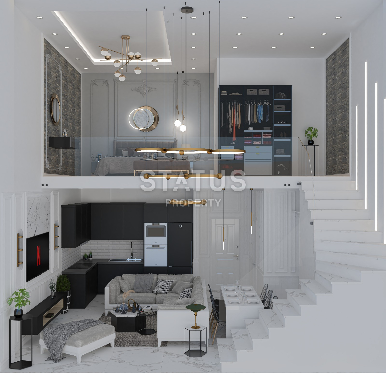 Проект долевого строительства в районе Авсаллар. 55м2 – 165м2 фото 15