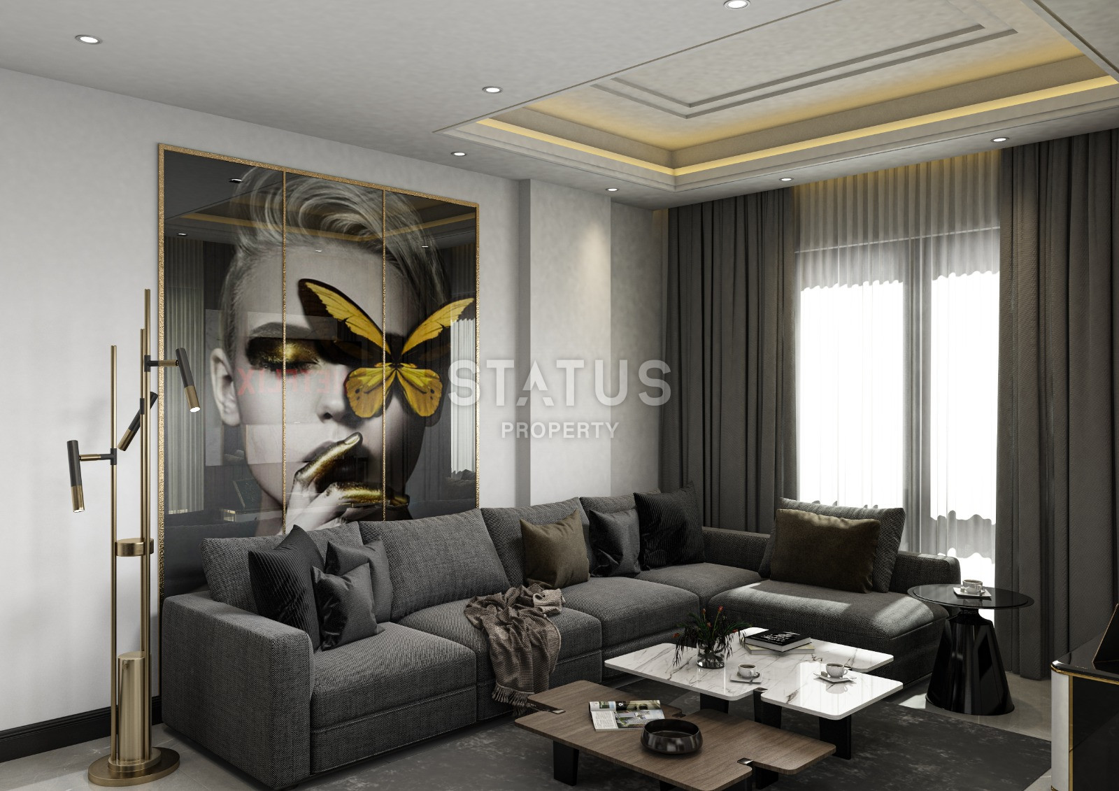 Новый проект долевого строительства 350м от моря в Махмутларе. 45м2-130м2 фото 5