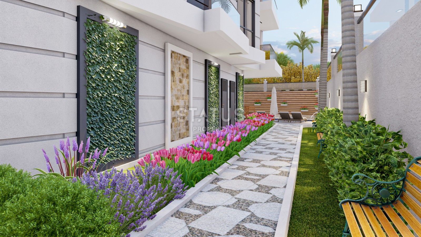 Новый проект долевого строительства 350м от моря в Махмутларе. 45м2-130м2 фото 29