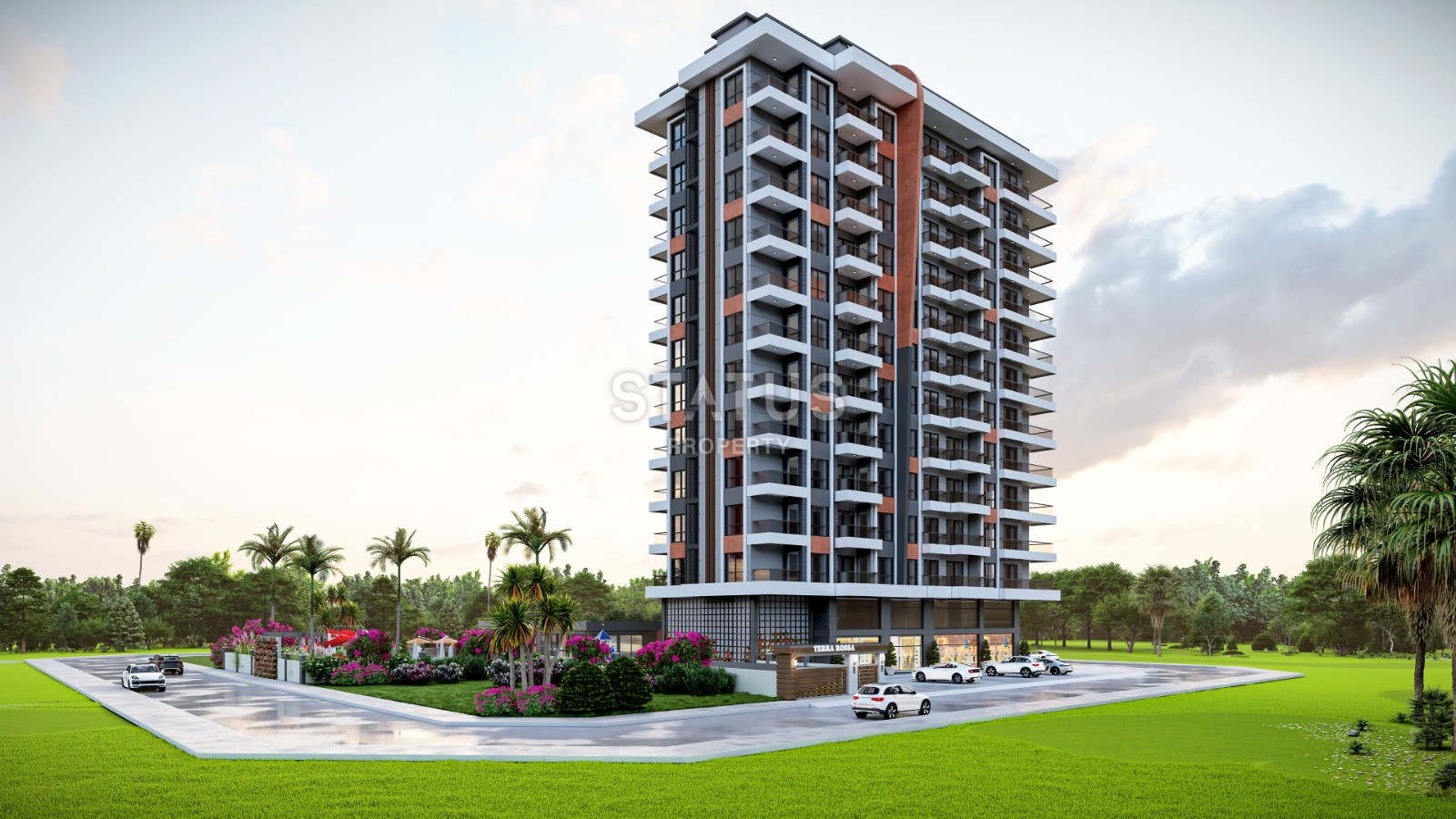 Новый двенадцатиэтажный жилой комплекс в Махмутларе фото 3