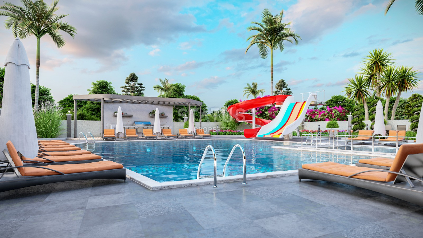 Новый двенадцатиэтажный жилой комплекс в Махмутларе фото 8