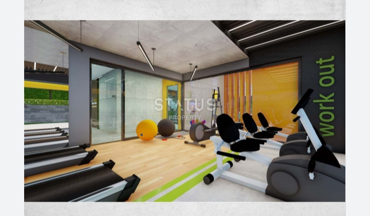 Duplex 2+1 in the center of Alanya in a new residential complex with infrastructure. 120m2 фото 9