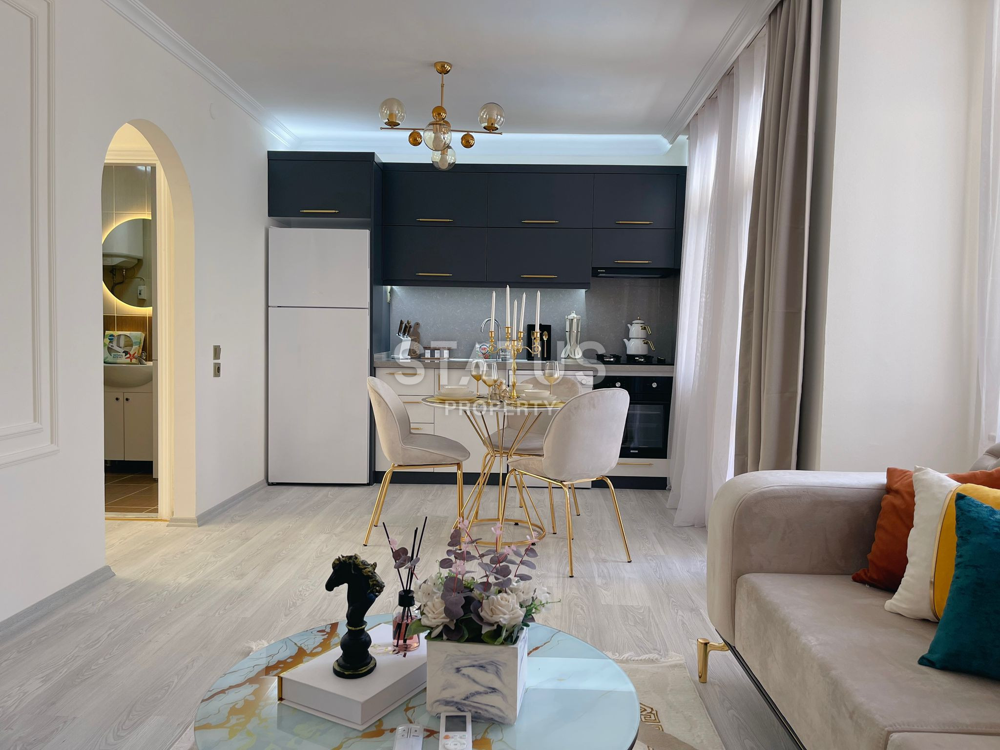 Двухкомнатная квартира в центре Аланьи, пляж Клеопатра. 60м2 фото 10