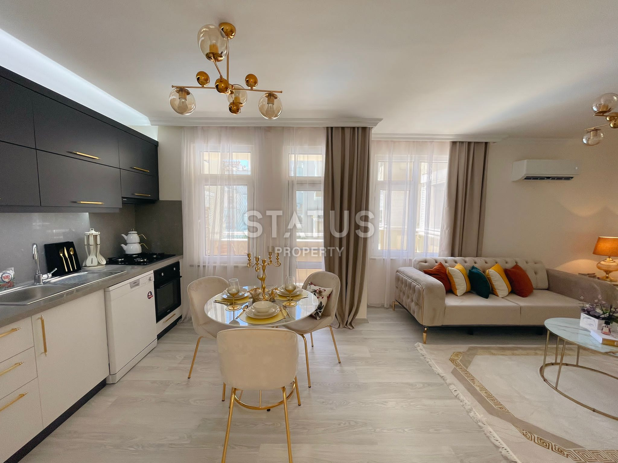 Двухкомнатная квартира в центре Аланьи, пляж Клеопатра. 60м2 фото 14