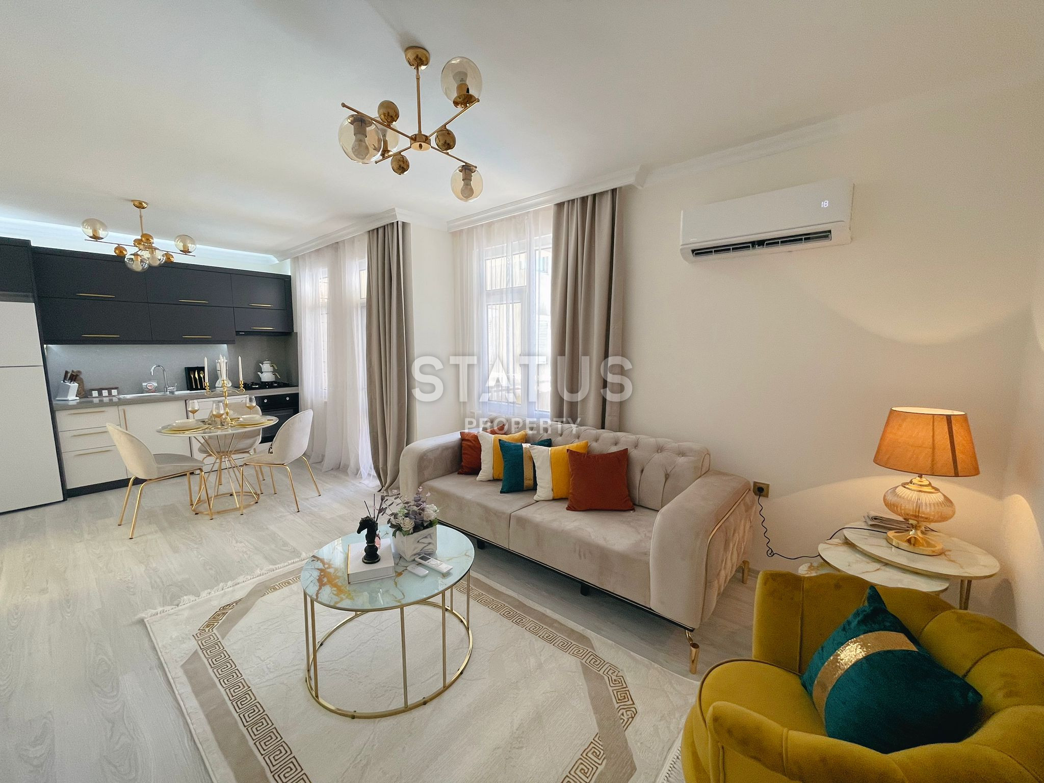 Двухкомнатная квартира в центре Аланьи, пляж Клеопатра. 60м2 фото 21