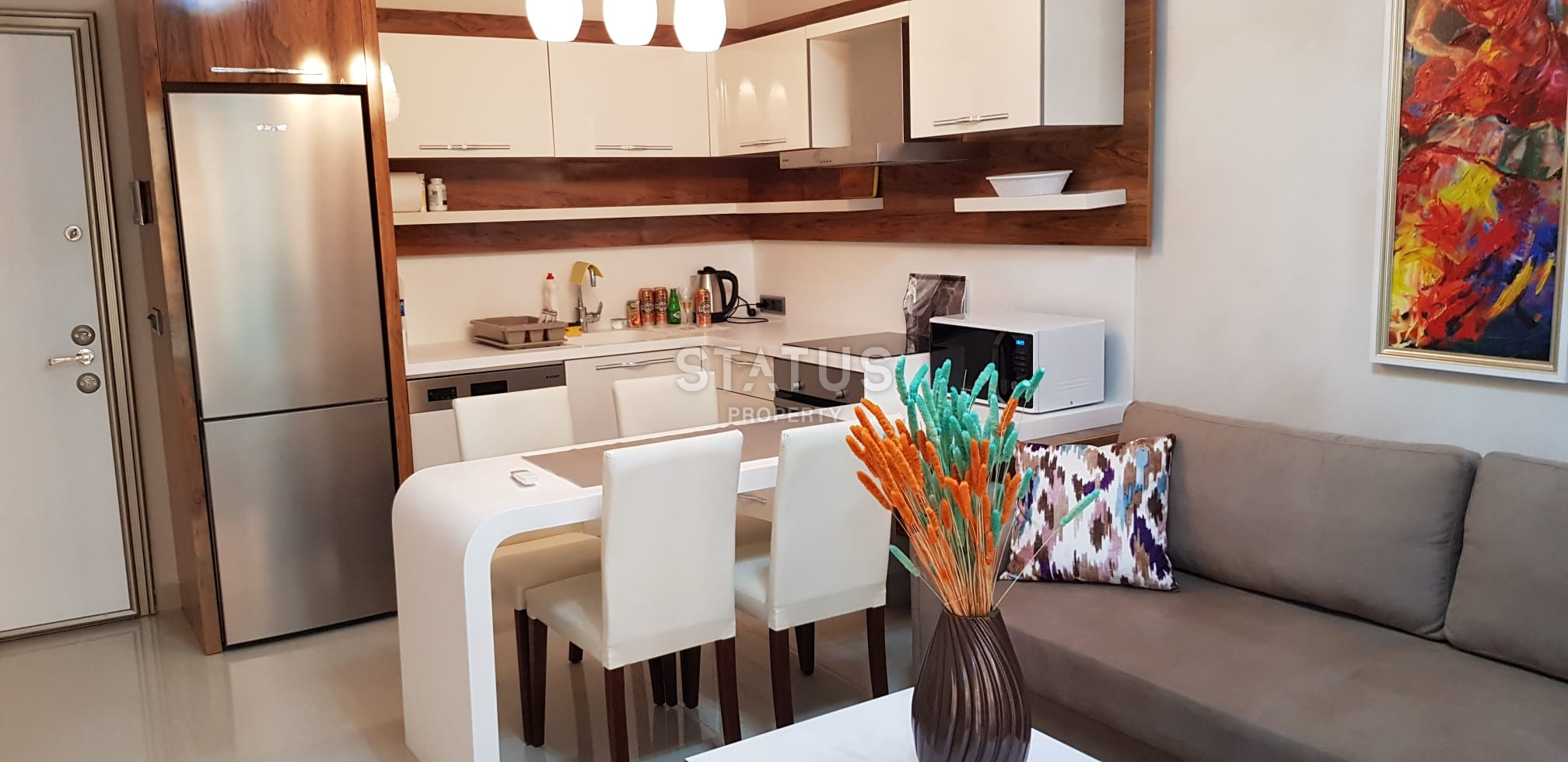 Furnished apartment 1+1 in a luxury complex in Mahmutlar 70m2 фото 7