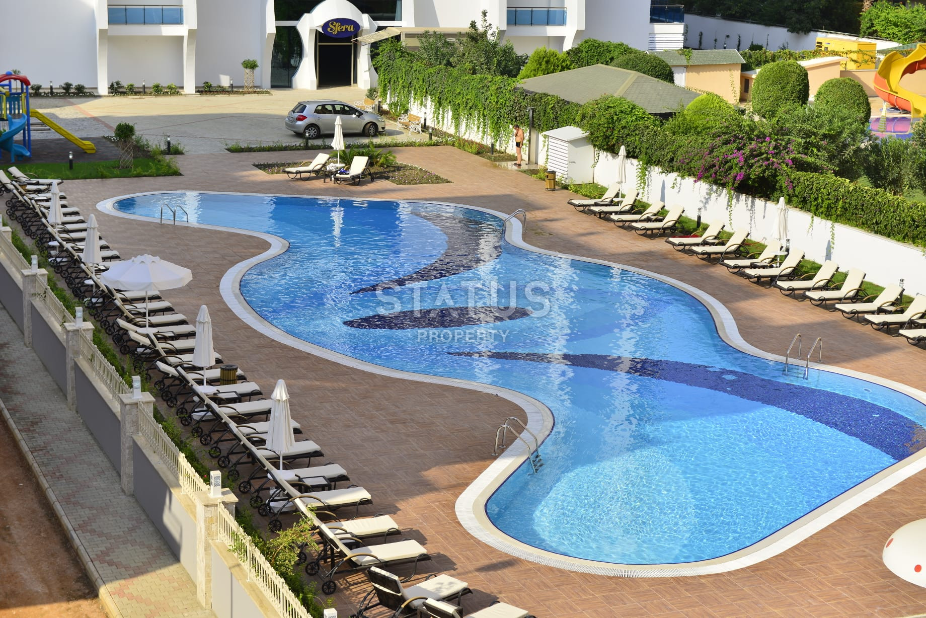 Furnished apartment 1+1 in a luxury complex in Mahmutlar 70m2 фото 28