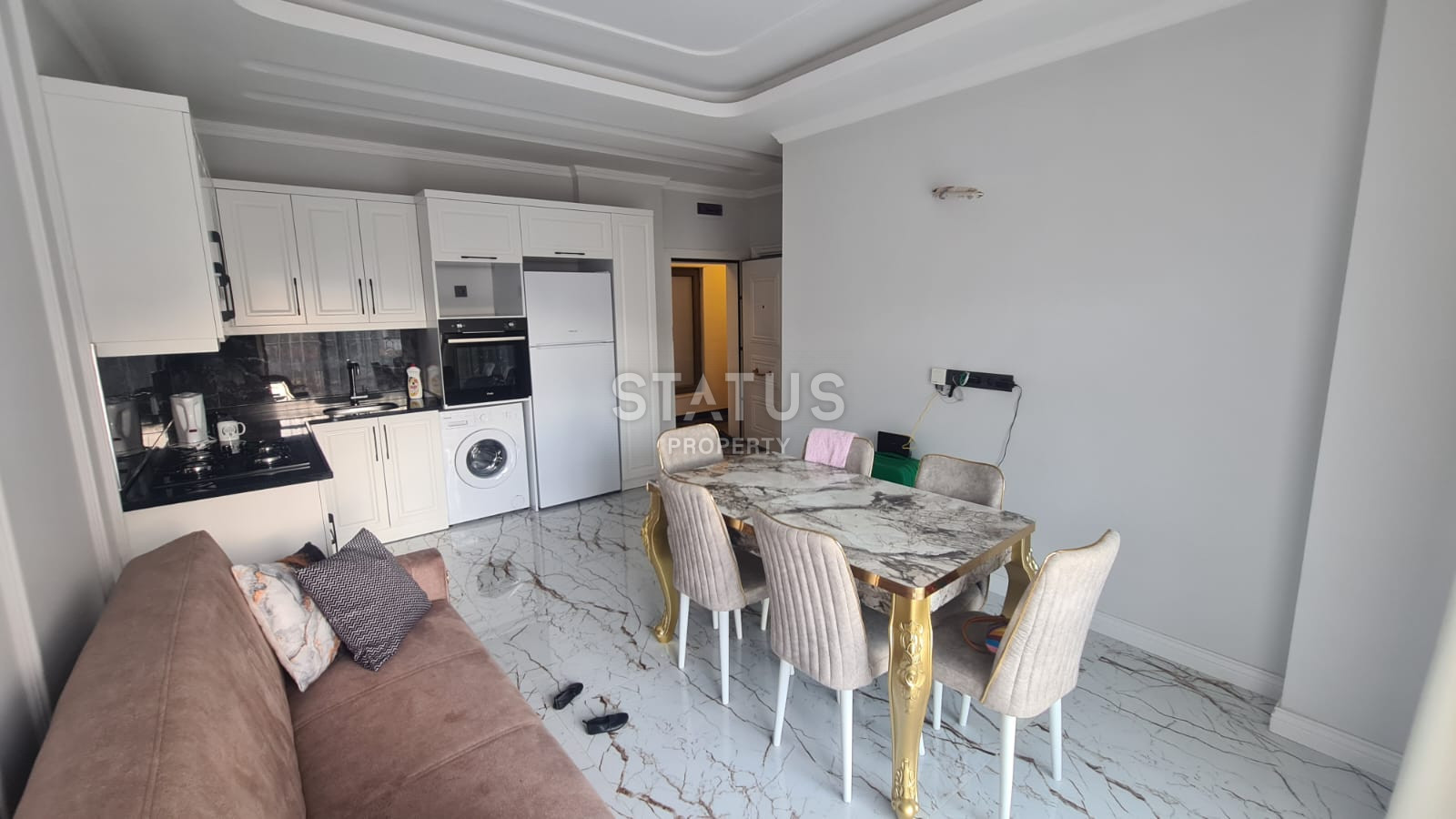 Two-room furnished apartment 1+1 in a residential complex with full infrastructure in OBA. 55m2 фото 3