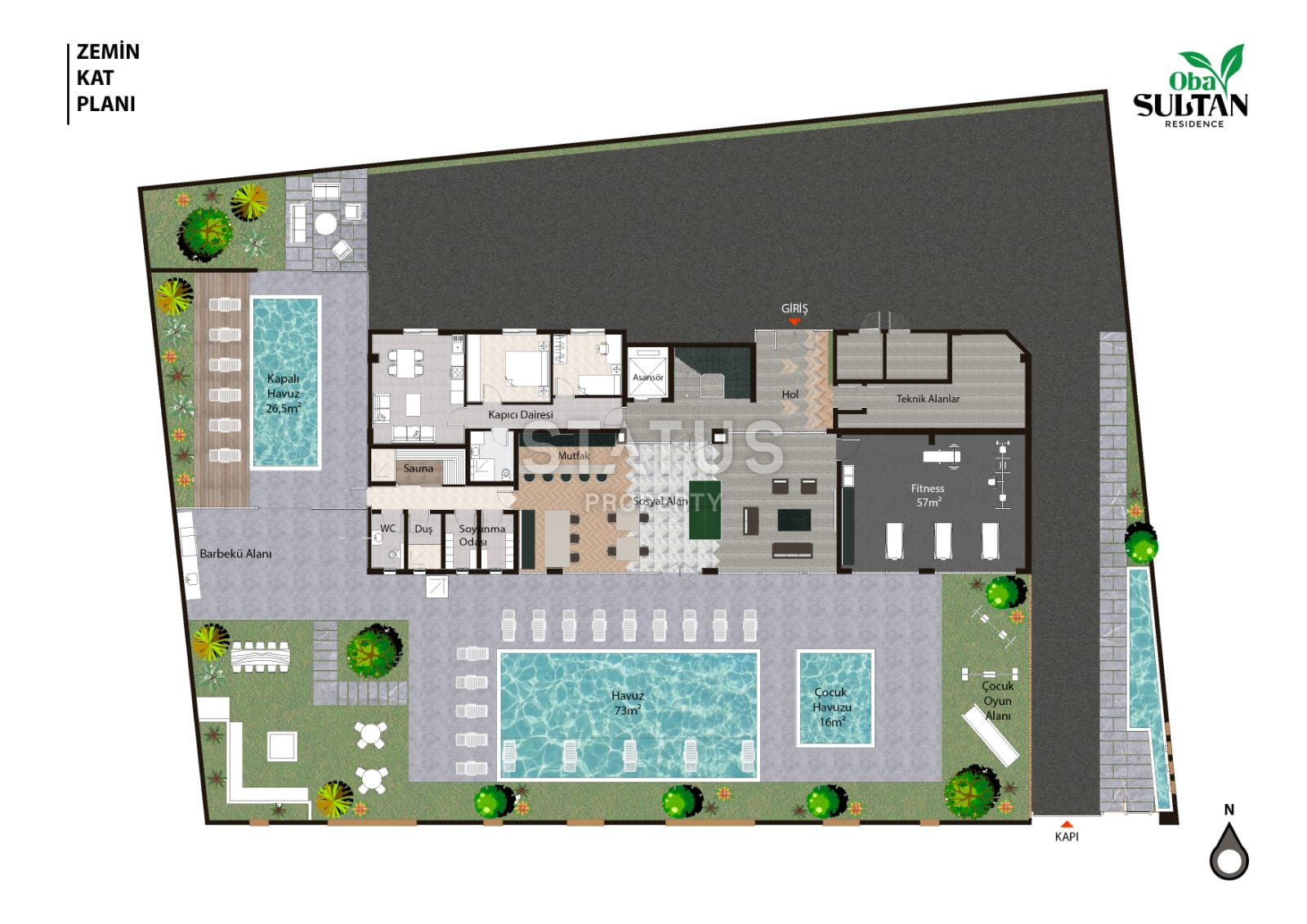 Apartment 1+1 in a new residential complex in OBA. 55m2 фото 10