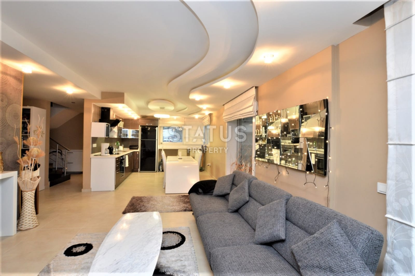 Красивый панорамный дуплекс в Джикджили. 230м2 фото 29